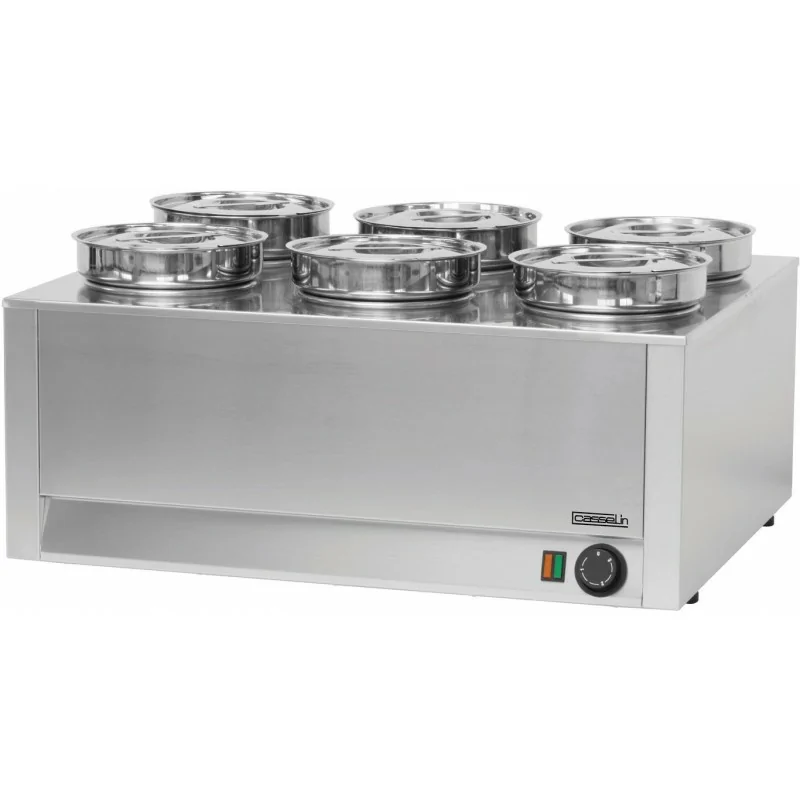 Bain-marie à sauce - 4 cuves  -  4 x 4.5 litres