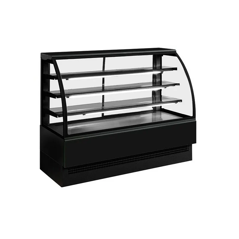 comptoir chaud pour pâtisserie avec 3 étagères,  +65°C, l : 1800 mm - RAL9005