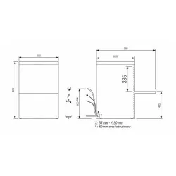 Lave-vaisselle - 15 litres - NEOTECH V1 - Panier 500 x 500 mm - COLGED