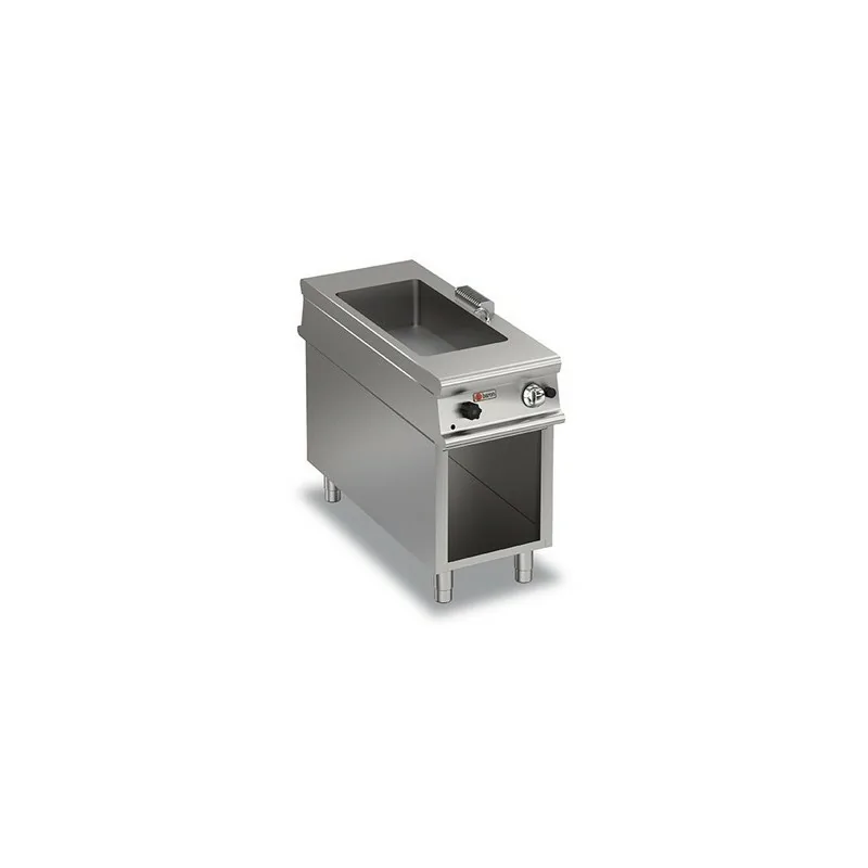 Bain-marie gaz sur placard ouvert - 1 bac GN 1/3 + 1 bac GN 1/1 - Gamme 1100 - Baron