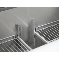 Saladette avec dessus granit - 3 portes - Capacité 8 GN 1/6 - Premium