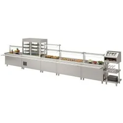 Bain-marie 6x GN 1/1 - 200 mm de profondeur