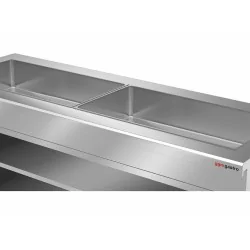 Bain-marie 6x GN 1/1 - 200 mm de profondeur