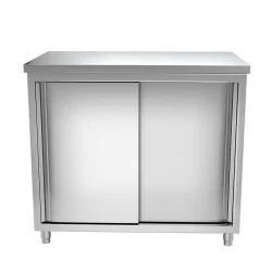 Meuble bas inox traversant neutre - 1000 x 600 x 850 mm