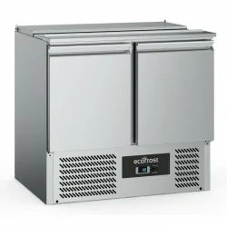 Meuble saladette à capot inox 2 portes - GN 1/1 - ATOSA