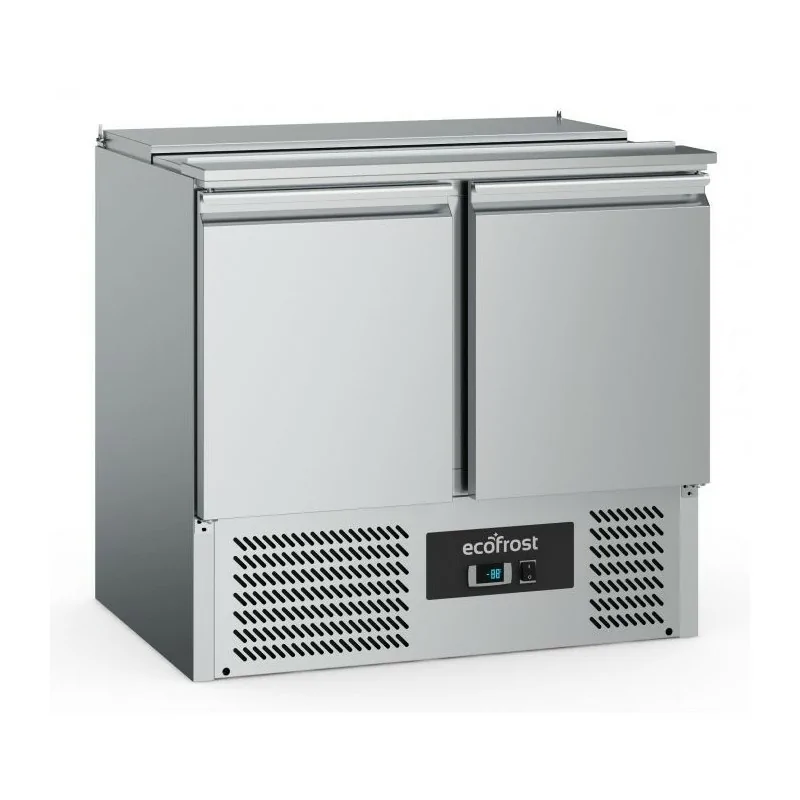 Meuble saladette à capot inox 2 portes - GN 1/1 - ATOSA