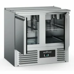 Meuble saladette à capot inox 2 portes - GN 1/1 - ATOSA