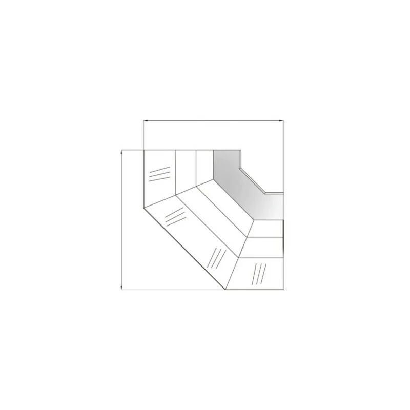 Vitrine d'angle pour gamme CVE-9-RCB - DOCRILUC