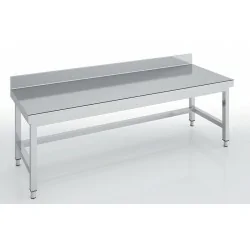 Table soubassement adossée série 700 en inox - ERATOS