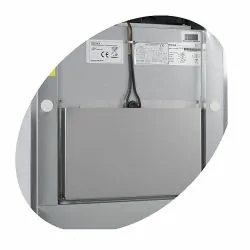 Réfrigérateur vertical GN2/1 - 1400 litres -2 à 10 - °C - 2 portes pleines battantes à fermeture automatique -Électronique - V