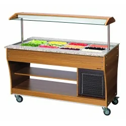 Chariot buffet, froid, 4x1/1 GN