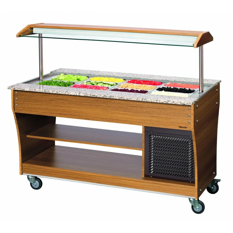 Chariot buffet, froid, 4x1/1 GN