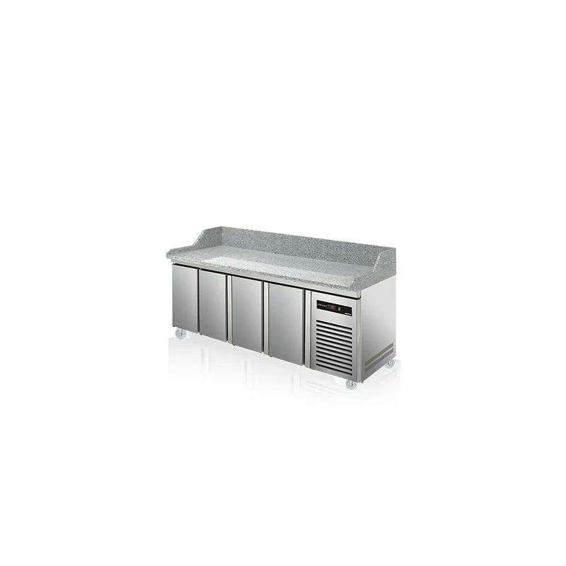 MEUBLE A PIZZA - T°C VENTILE POSITIF (-2°C/+8°C) MEUBLE BAS - 804L - 4 PORTES