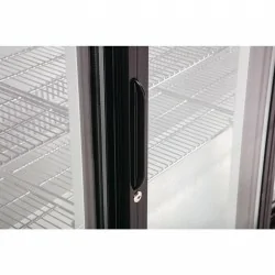 Arrière-bar trois portes coulissantes Polar Série G noir 320L