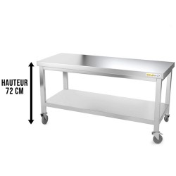 TABLE INOX SOUBASSEMENT...