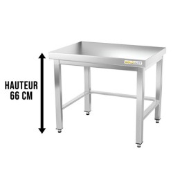 Table soubassement inox...