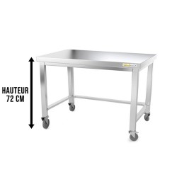 Table soubassement inox...