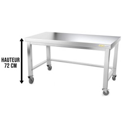 Table soubassement inox...