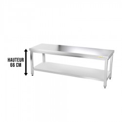 Table inox soubassement...