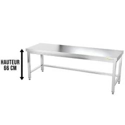 Table soubassement inox...