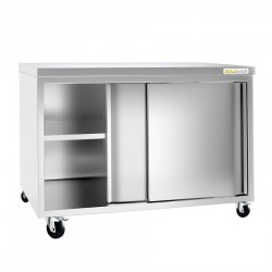 Meuble bas inox central sur...