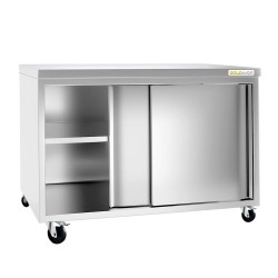 Meuble bas inox central sur...