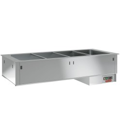 Élément cuve bain marie 2 GN 1/1 éléments bain-marie 800x700xh380