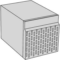 Unité indépendante pour élément réfrigère options et accessoires 440x580xh400