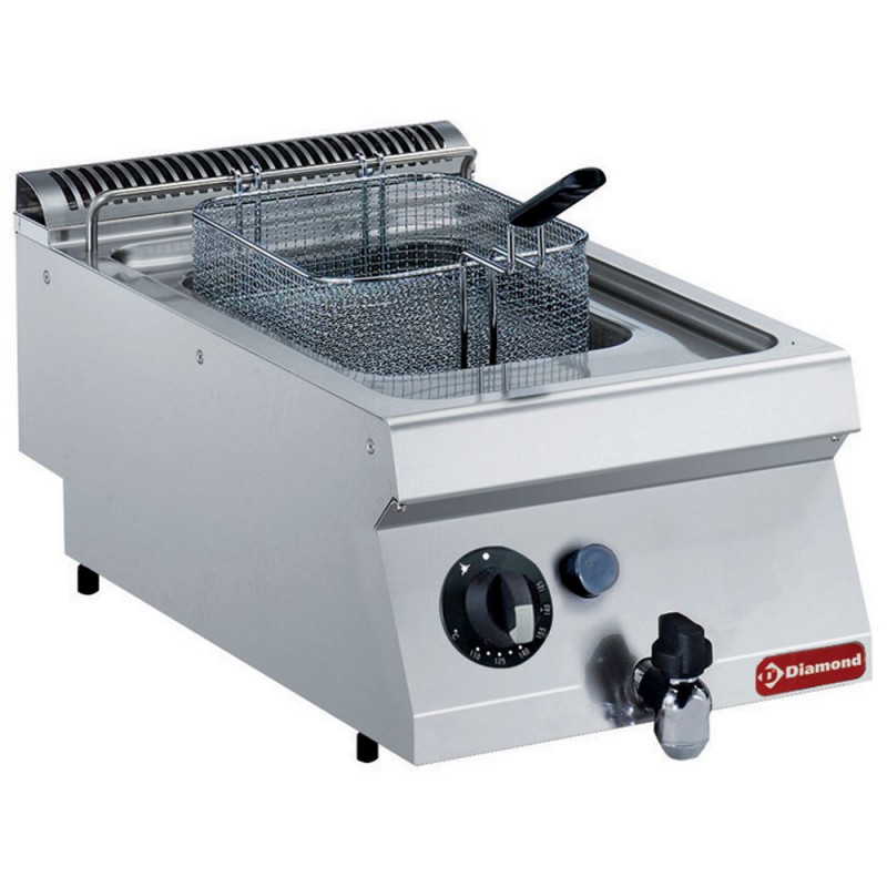 Friteuse professionnelle gaz cuve en y 7 litres bruleur exterieur -a poser