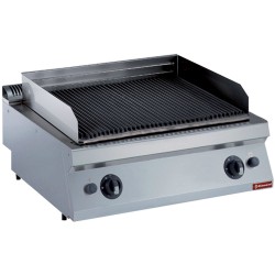 Grill pierre de lave gaz grille en fonte 1 module a poser