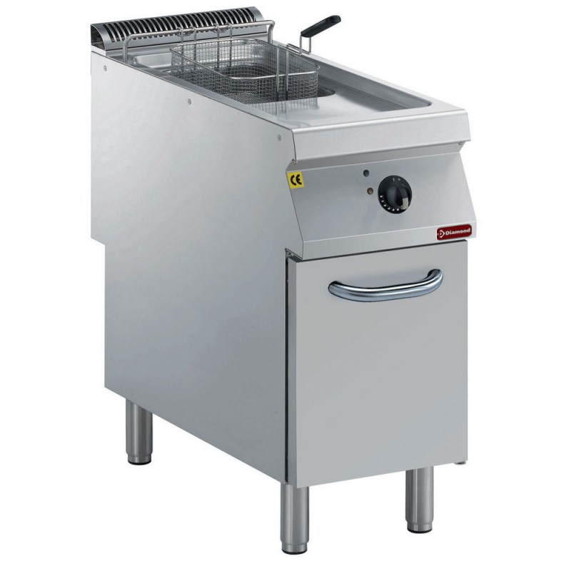 Friteuse professionnelle electrique 1 cuve y 15 litres sur meuble