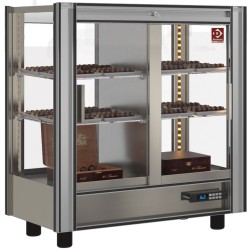 Vitrine à chocolat réfrigérée modulable traversante 216 L positive