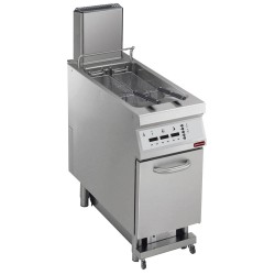 Friteuse gaz 1 cuve en ""Y"" 23 litres, sur meuble, ""DIGIT""