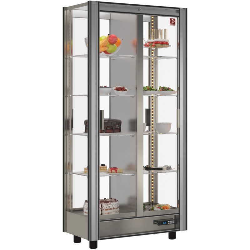 Vitrine à desserts réfrigérée modulable traversante 530 L positive