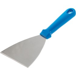 Spatule a triangle "inox" poignée plastifiée outillages les accessoires de la pizzeria pro