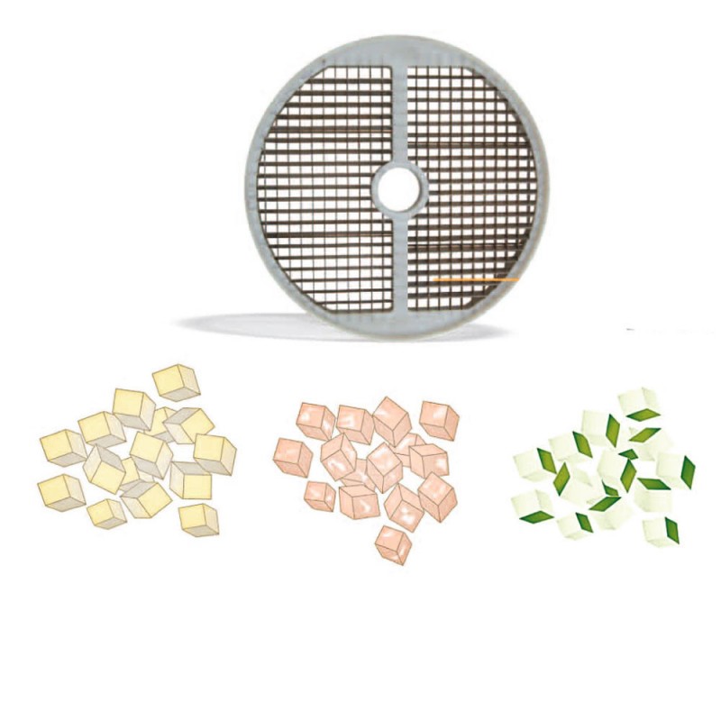 Grille pour cube sans macédoine 10 mm coupe légumes électrique