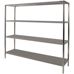 Étagère de rangement 4 niveaux standard line 1600x400xh1800