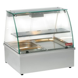 Vitrine chauffante, bain-marie, panoramique accessoires 695x602x680