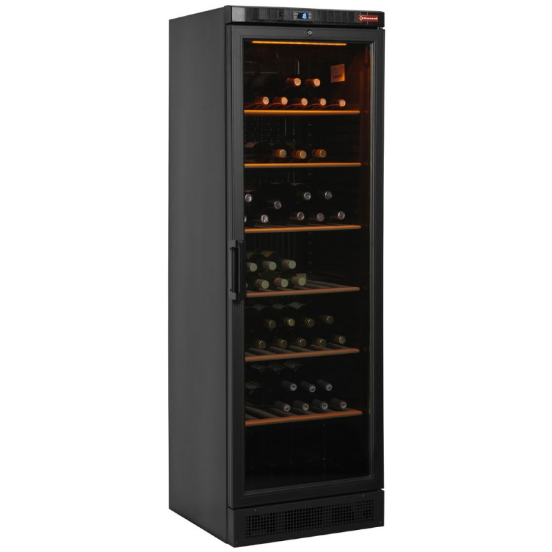 Vitrine cave à vins ventilée 380 LT NOIRE