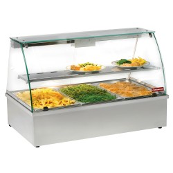 Vitrine chauffante, bain-marie, panoramique accessoires 1020x602xh680