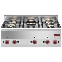 Cuisinière 5 feux gaz à poser