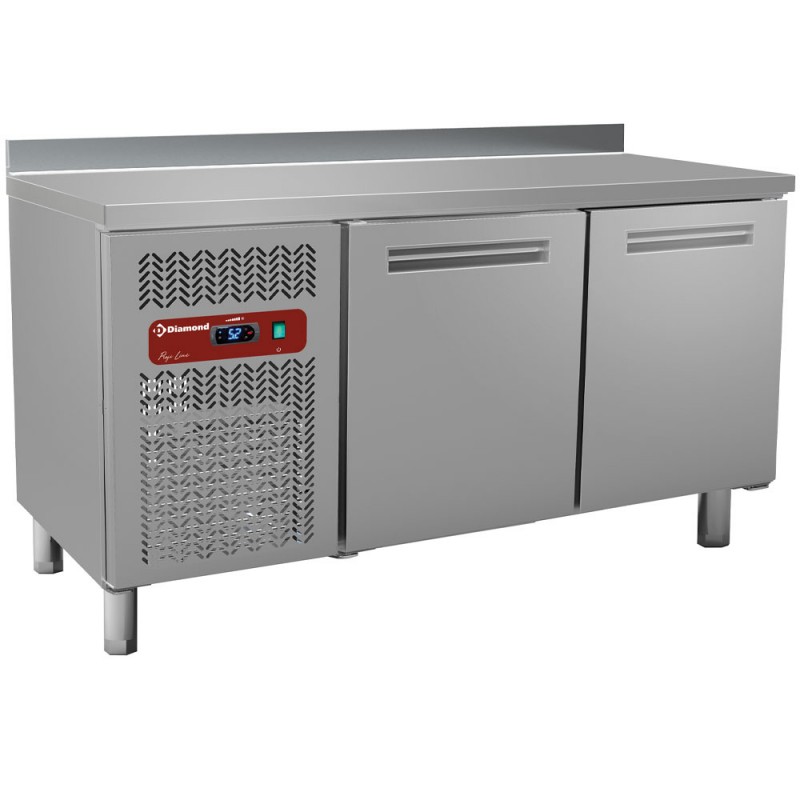 Table frigorifique ventilée 2 portes 245 litres 600 litres profi line 1500x600xh880/900