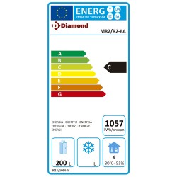 Table frigorifique ventilée 2 portes GN 1/1 260 litres profi line 1350x700xh880/900