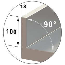 Table frigorifique ventilée 2 portes GN 1/1 260 litres profi line 1350x700xh880/900