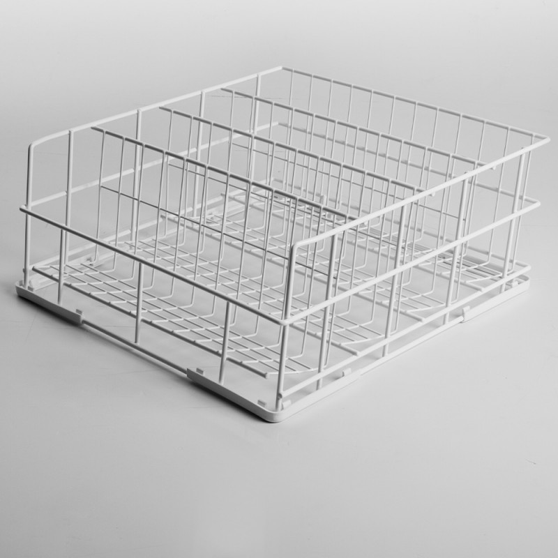 Panier verres diametre 85 mm, 400x400 mm rilsan 4 rangées paniers et accessoires pour lave-verres et lave-vaisselles