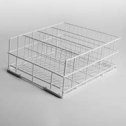 Panier verres diametre 110 mm, 400x400 mm rilsan 4 rangées paniers et accessoires pour lave-verres et lave-vaisselles