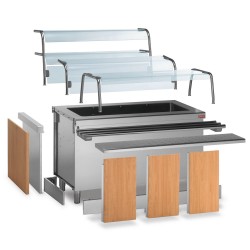 Plinthe frontale en inox options et accessoires 1500