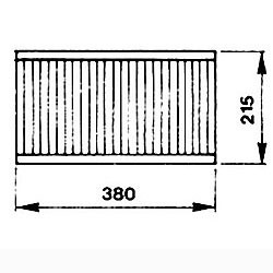 1/2 grille de cuisson en acier inox aisi 304