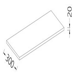 Option Supplément pour étagère en acier inox AISI 304 scotch-brite