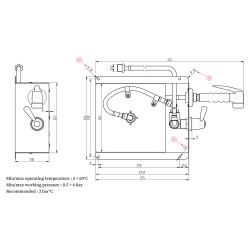 Postes de nettoyage et douchettes de cuisine professionnelles douchette avec enrouleur automatique 1,8mt